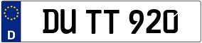 Trailer License Plate